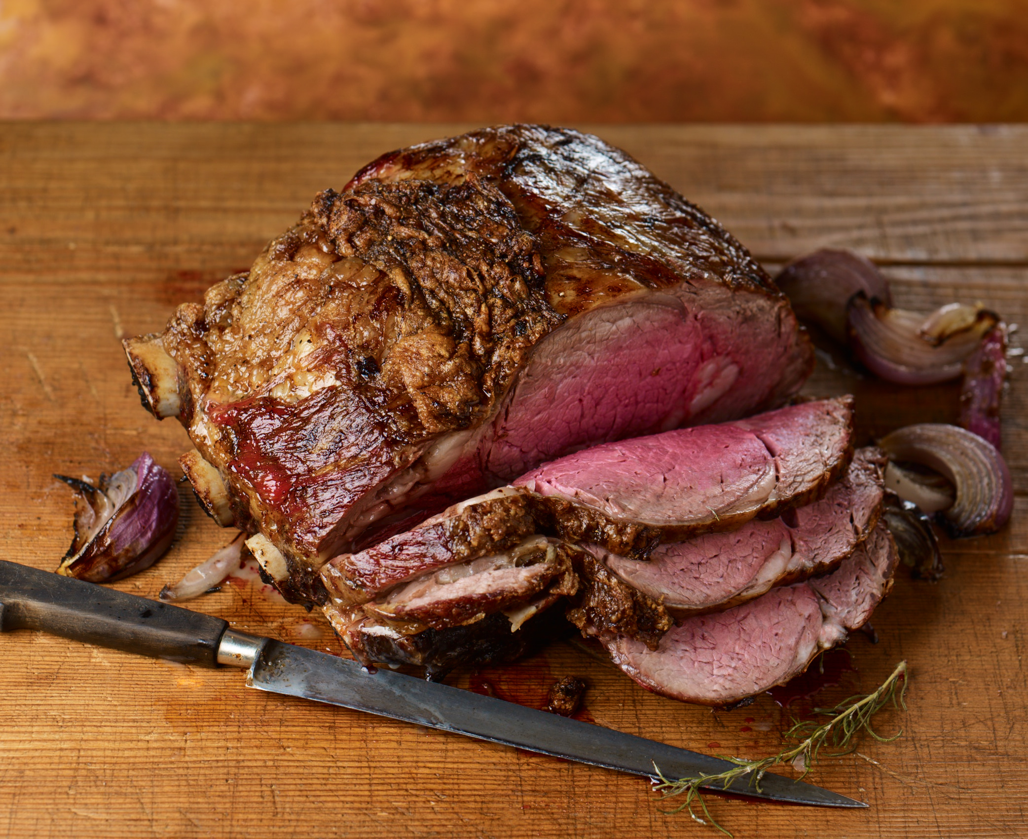 Rib Roast Boned In Sliced